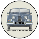 Jaguar XK140 DHC (wire wheels) 1954-57 Coaster 6